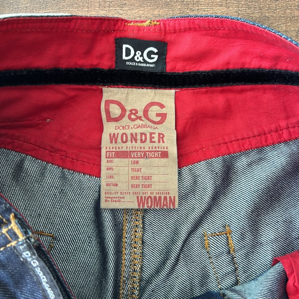 D&G Dolce & Gabbana Vintage Denim jeans 27 - Picture 2 of 6